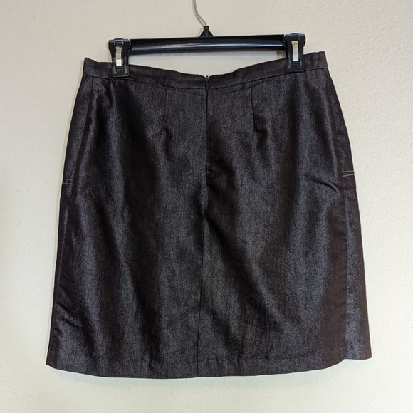 y2k Vintage Shimmer Mini Skirt Brown size 8 - Picture 3 of 12
